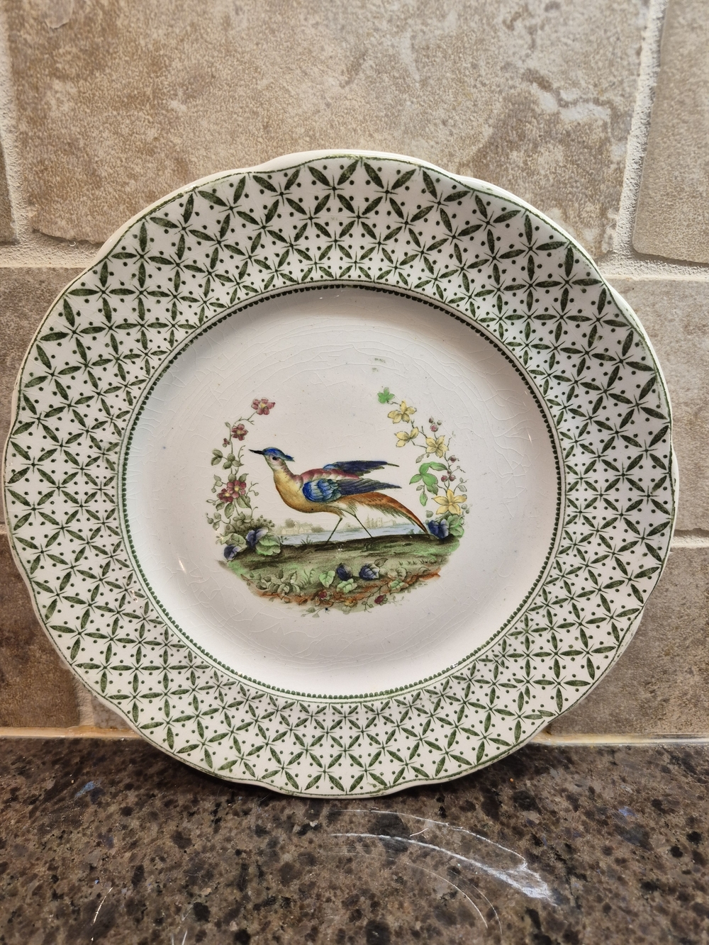 Antique S. Hancock & Sons Coronaware 8" Plate "Chantilly" Pattern C‎ 1920